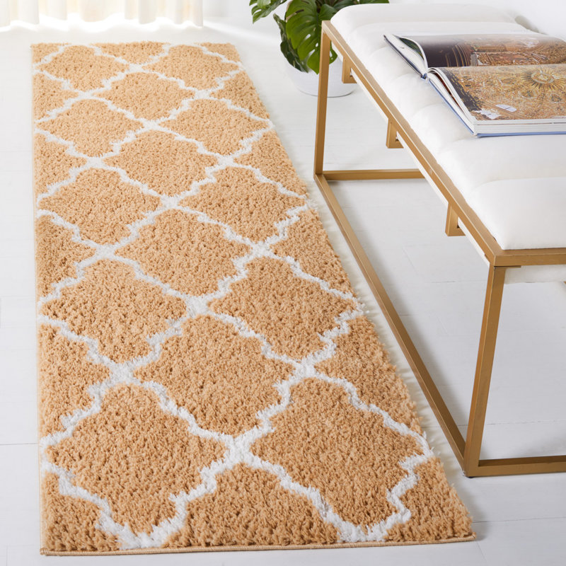 Tapis à poils longs Berber, Tapis de couloir 2 pi 3 po x 8 pi
