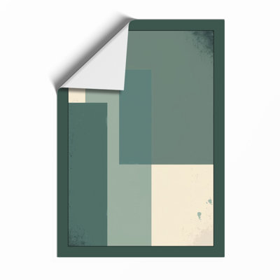 Layered Geometry Minimalist - Framed Print