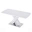 Table de salle à manger moderne et rectangulaire avec plateau blanc et pieds en MDF durables, parfaits pour une utilisation polyvalente à la maison.