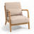 Solid Wood Frame Armchair