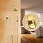 Fontana Denver Wall Mount Gold Finish Rainfall Shower Set (FS9713)