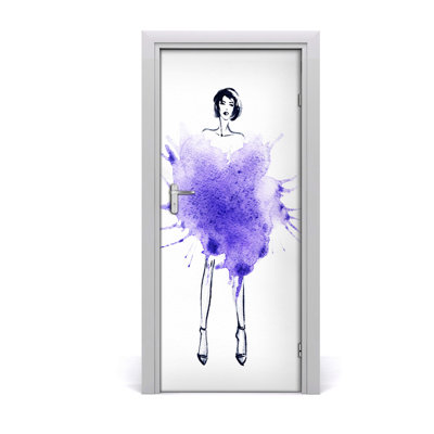 Fashion Illustration Door Decal