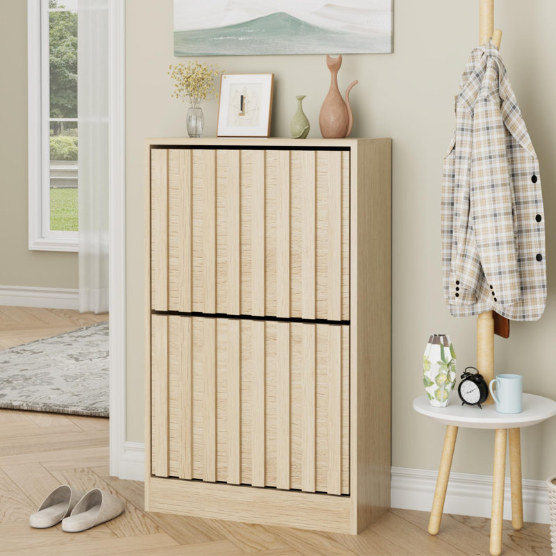 12 Pair Flip Down Shoe Storage