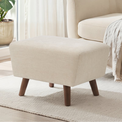 Kaya 24'' Modern Upholstered Ottoman Boucle