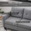Canapé à accoudoirs carrés 76,8 po Baliny-150612771