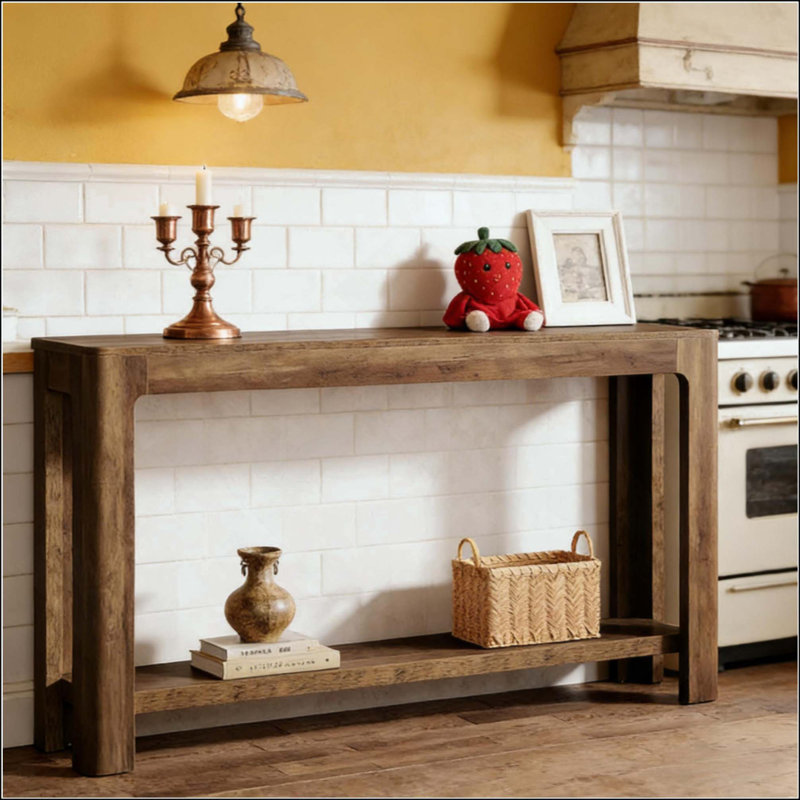 Compact Entrance Table,Natural Style Console Table,Sofa Table