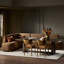 Clemence Dining Banquette L Shape 127"-Crypton Nomad Mushroom