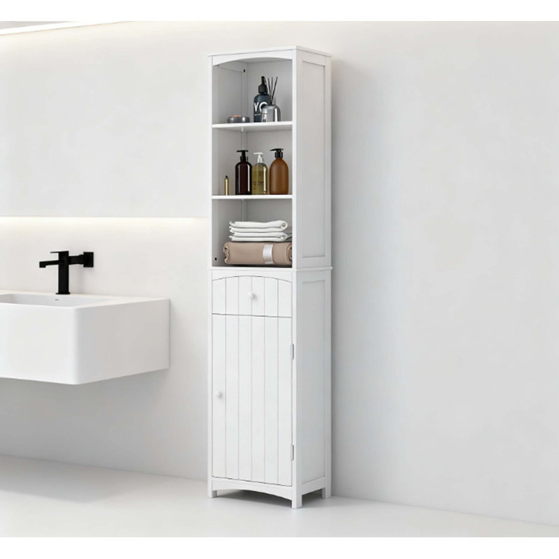Armoire de rangement pour salle de bain, unité de rangement autoportante pour salle de bain