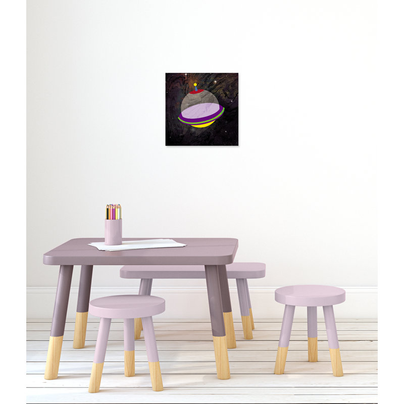 Impression sur papier roulée «Spaceship Adventure Three», H 16 po x l 16 po x P 1,5 po, Canevas