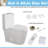 Compact One-Piece Elongated Toilet With ADA Comfort Height 17.1", Dual-Flush 1.1/1.6 GPF, Water-Saving Space-Saving Design, Modern Bathroom Toilet With UF Seat-120145813