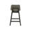Griggsville Black Finish Vegan Leather Counter Height Chair (Set Of 2) - Gray-1093795318