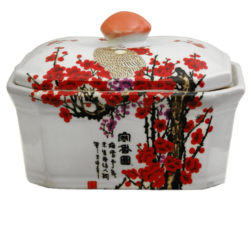 Pot de rangement Sheraden, White Red