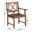 Fauteuil de patio en eucalyptus Metter
