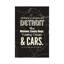 «It's More to Detroit - Dark», reproduction d'art textuel sur toile tendue-55901553