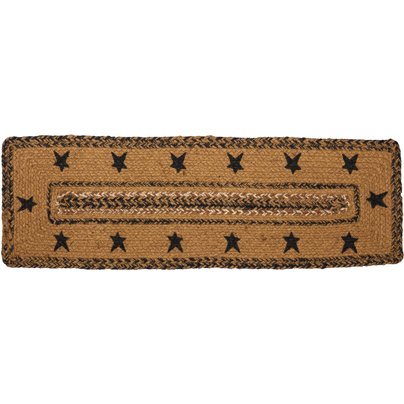 Tapis d'escalier brun clair Kettle Grove, Rectangle 9 po x 2 pi 3 po