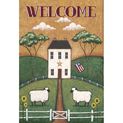 Flag Folk House Polyester 30x44