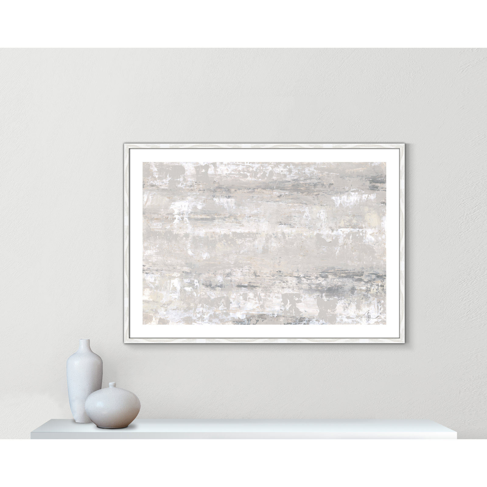 Desert Winds by Filippo Ioco - Print, White Wood Framed Paper, 29.5" H x 41.5" W x 0.75" D