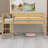 Wood Low Loft Bed With Ladder