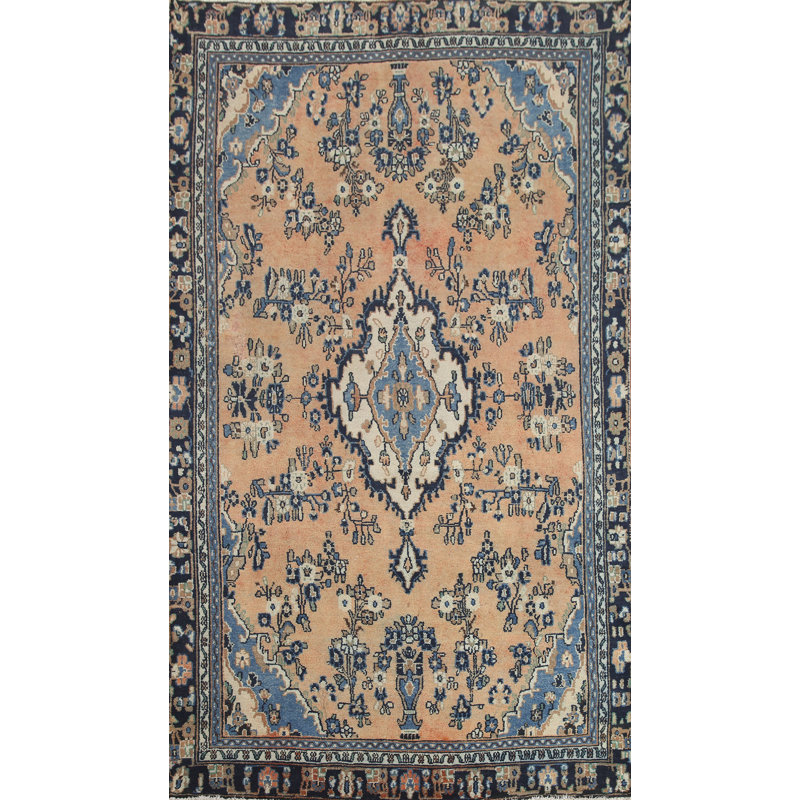 Tapis traditionnel rétro en laine 6 x 9