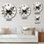 Horloge murale papillon noir et blanc I-93380702