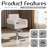 Salon Chair,Barber Chair For Hair Stylist,Height Adjustable Stylist Chairs With Pu Leather,360°Swivel Hair Salon Chairs For Beauty Shop,Spa Center,Barber Shop (Gray)-1419840451
