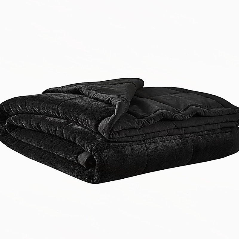 Couverture réversible en duvet HeiQ Smart, Lit double, Noir