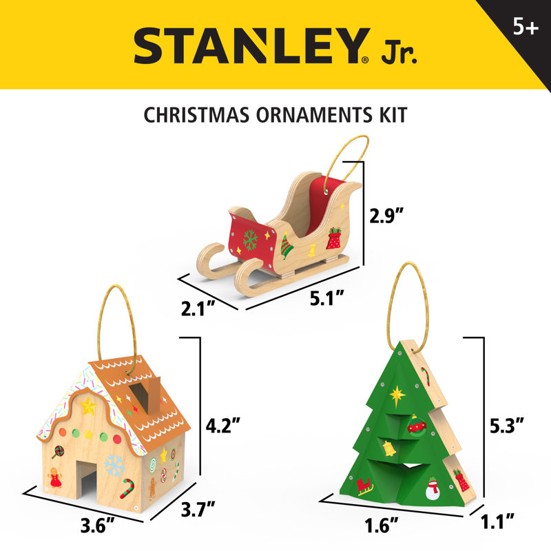 Ensemble d'ornements de Noël Stanley Jr