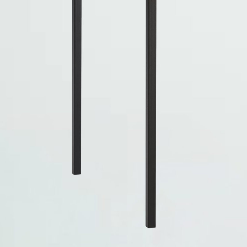 Table de bout moderne en stratifié Cady, Noir