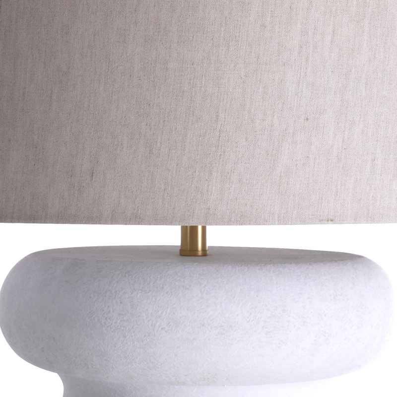 Claudius Table Lamp, Plaster White