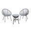 Ensemble bistro de patio d'inspiration Acapulco avec 2 chaises ergonomiques et table en verre trempé-1063261737
