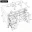 Meuble-lavabo avec lavabo, 3 tiroirs et 2 portes à fermeture en douceur-1814995126