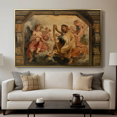 King David Playing the Harp, c. 1627-1628-Peter Paul Rubens-Framed Gallery Wrapped Canvas