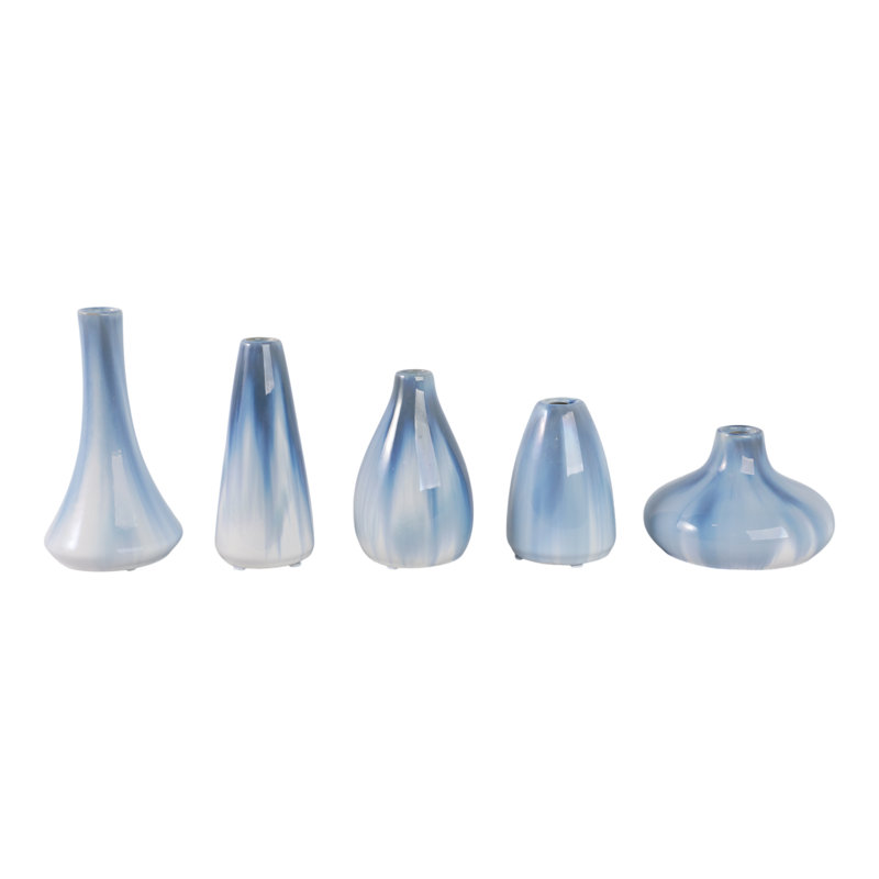 Gresham Handmade Stoneware Table Vase, Blue