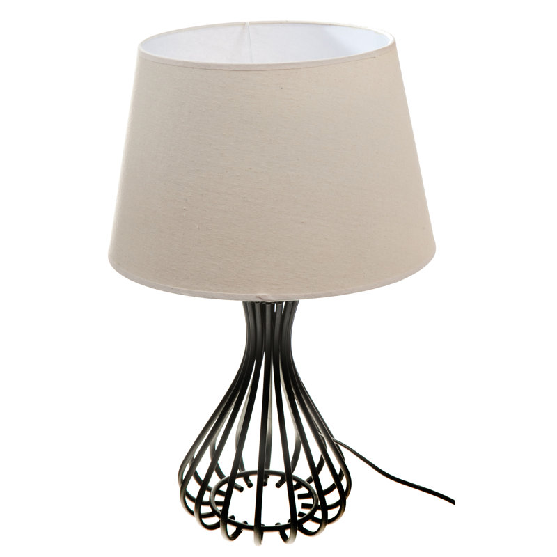 Lampe de table en fer 24 po Danielle Decanter, Beige