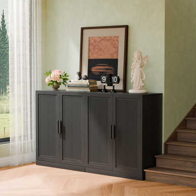 36'' H Farmhouse TV Stand Media Console Kitchen Pantry Storage Cabinet Entertainment Center for TVs up to 65" for Living Room