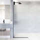 Zenith 34" W x 74" H Fixed Frameless Shower Screen with 3/8" Glass