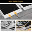 2 ft Folding Wheelchair Threshold Ramp, Black Aluminium, 64 cm L x 42 cm W x 10 cm H, Non-Slip Portable Access Ramp with Carry Handle