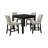 Gordillo 4 - Person Solid Wood Solid Wood Top Four Leg Dining Set-570109433