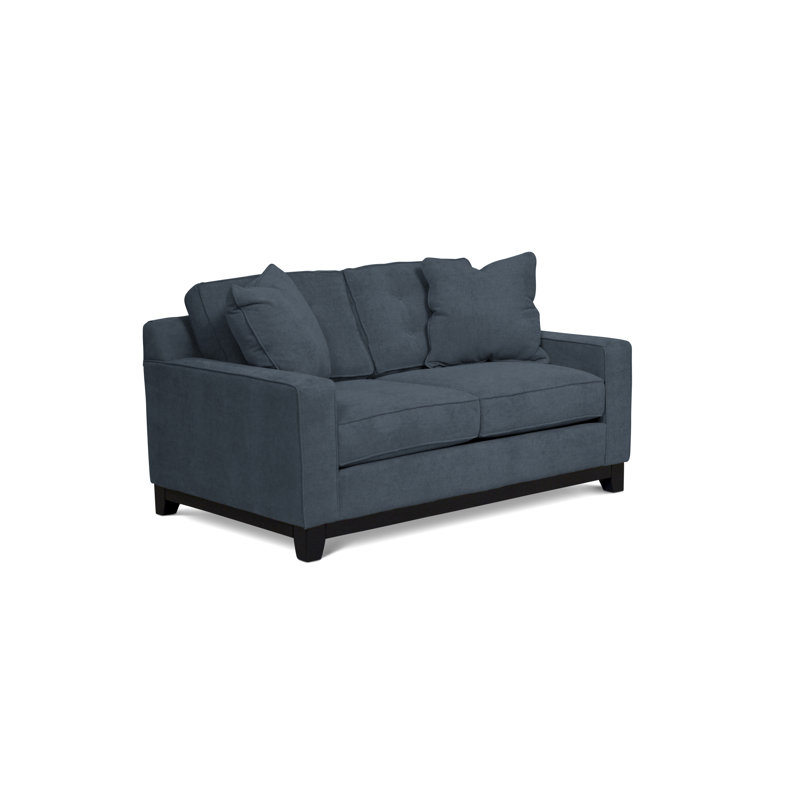Carollton Upholstered 62'' Loveseat, Heavenly Naval Chenille