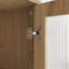 Armoire à dôme intelligente en MDF avec grain de bois naturel Smart Led-intégrée - rangement idéal pour les collations et les boissons