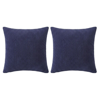 Simple Striped Plush Straight Plush Cushion Cover Pillow