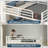 Full Over Full Heavy-Duty Metal Bunk Bed for Teens & Adults-1989927724