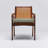 Delray 19'' H Upholstered Mahogany Armchair-90795051-91437545