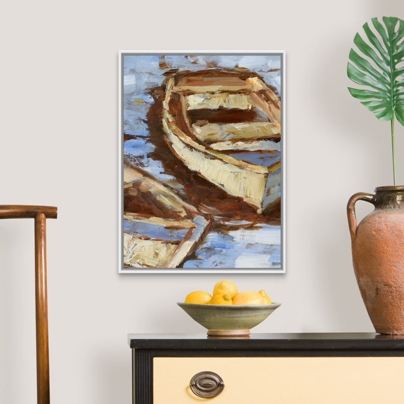 «Warm Light I» par Ethan Harper - reproduction d'art sur toile, Cadre flottant blanc, H 26 po x l 20 po x P 1,75 po