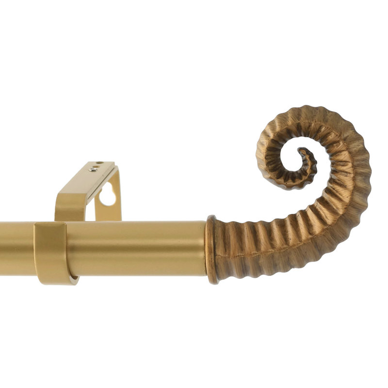 Tringle à rideaux simple réglable 1 po Bax, H 1 po x l 84 po x P 7 po, Doré de la Renaissance