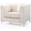Fauteuil contemporain incliné ivoire-673135961