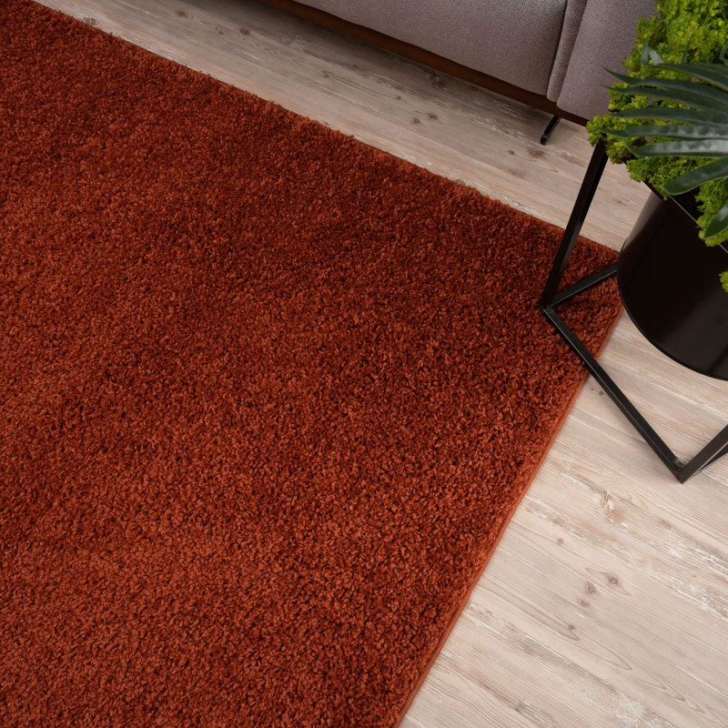 Myshaggy Collection Rugs Solid Design in Terra, Rectangle 140 x 200cm