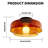 Mid Century Modern Ceiling Light 3 Layer Glass Shade-411285874-407634897