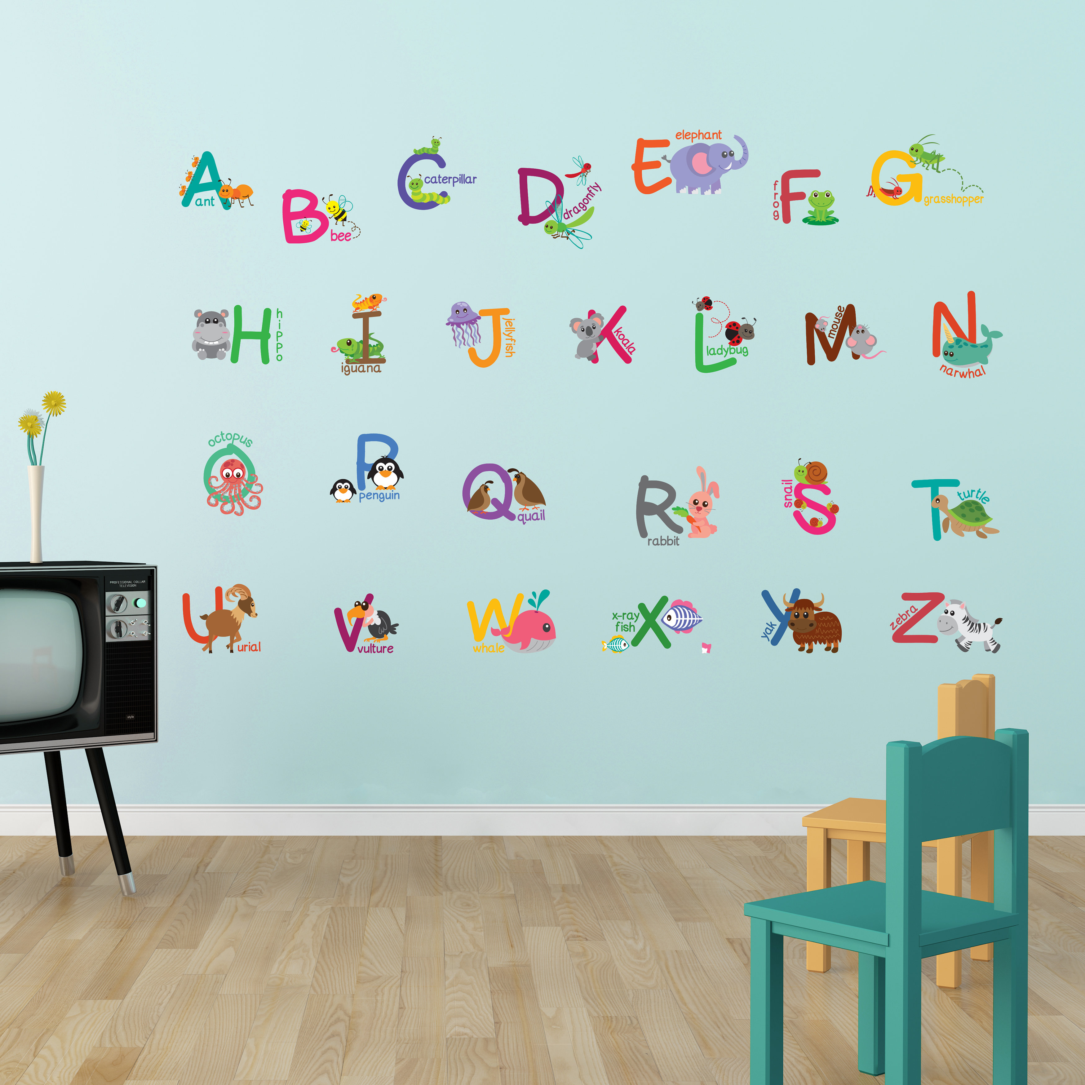 Ebern Designs Fauna Animal Alphabet Wall Decal & Reviews - Wayfair Canada