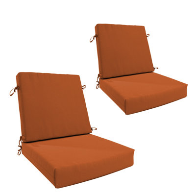 2-Piece Outdoor Sunbrella Dining Chair Cushion Set